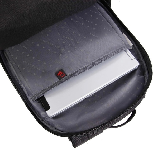 Perry Ellis Unisex M146 Black Business Laptop Backpack - Picture 7 of 15